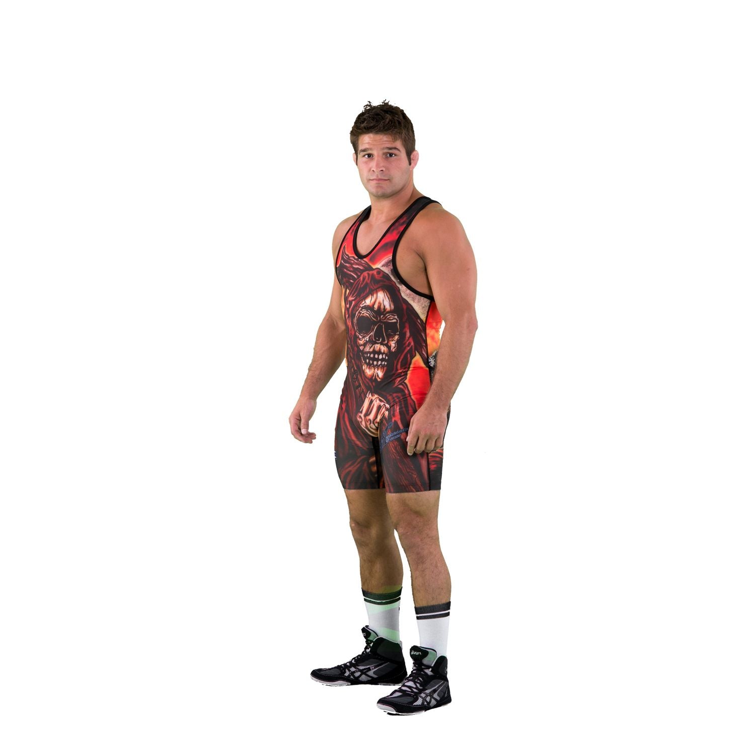 Grim Reaper Wrestling Singlet