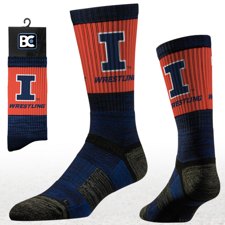 Illinois Fighting Illini Performance Socks