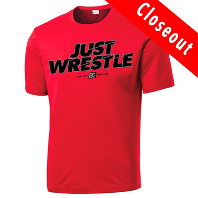 Just Wrestle Performance T-Shirt (Red)