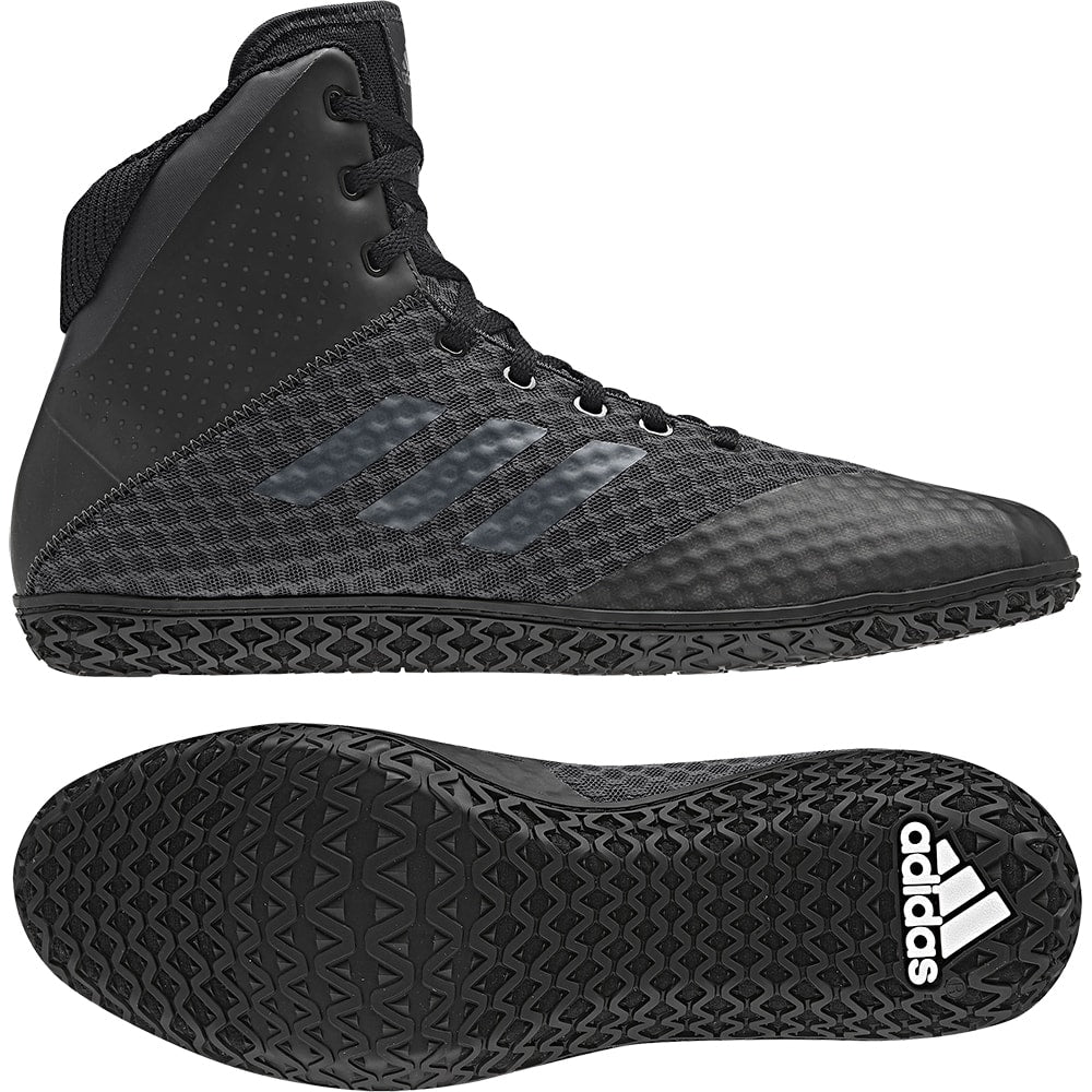 Adidas Mat Wizard 4 Wrestling Shoes (Carbon / Black)