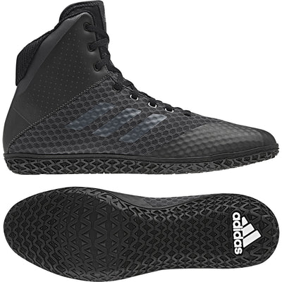 Adidas Mat Wizard 4 Wrestling Shoes (Carbon / Black)