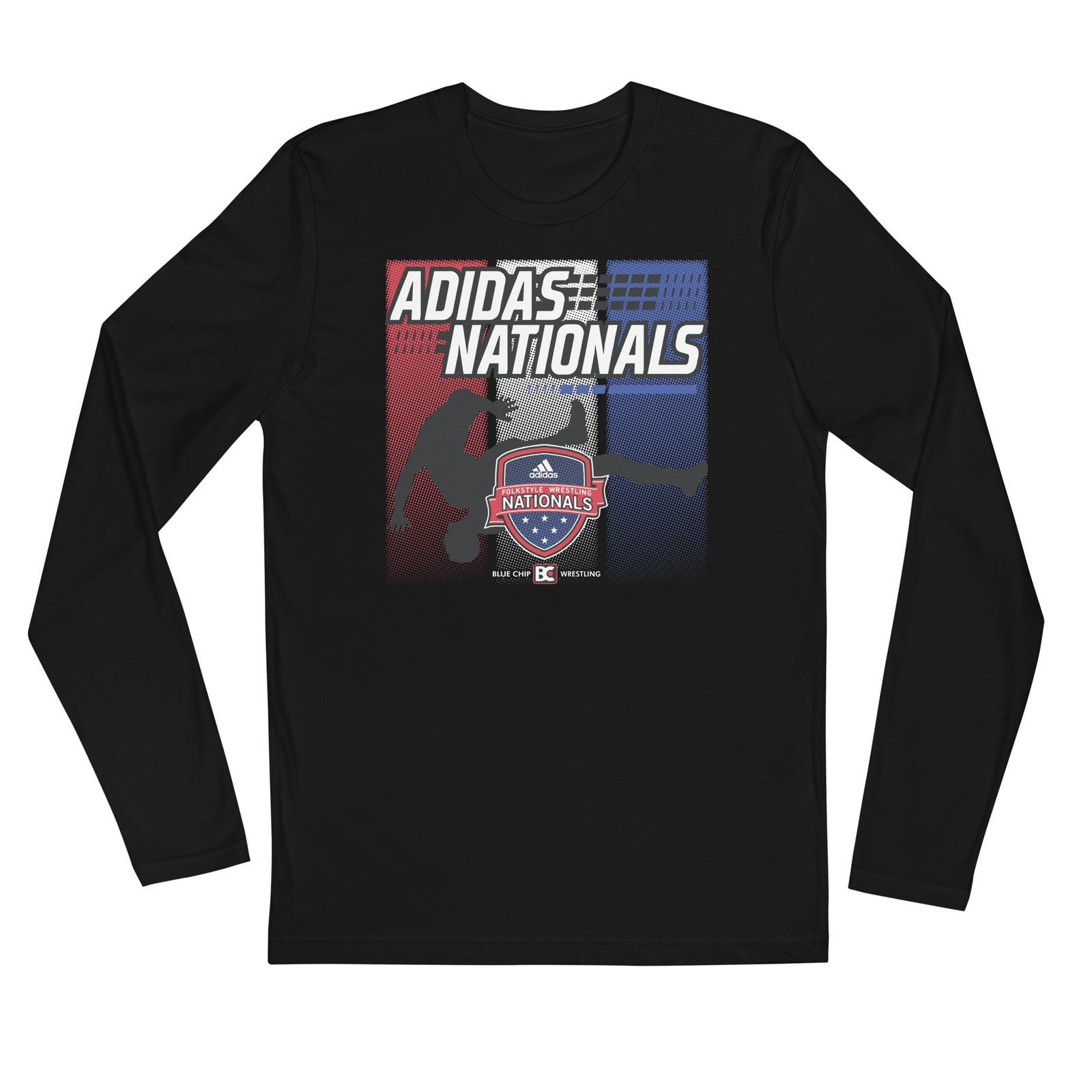 2023 Adidas Nationals 3 Stripe Life Long Sleeve T-Shirt