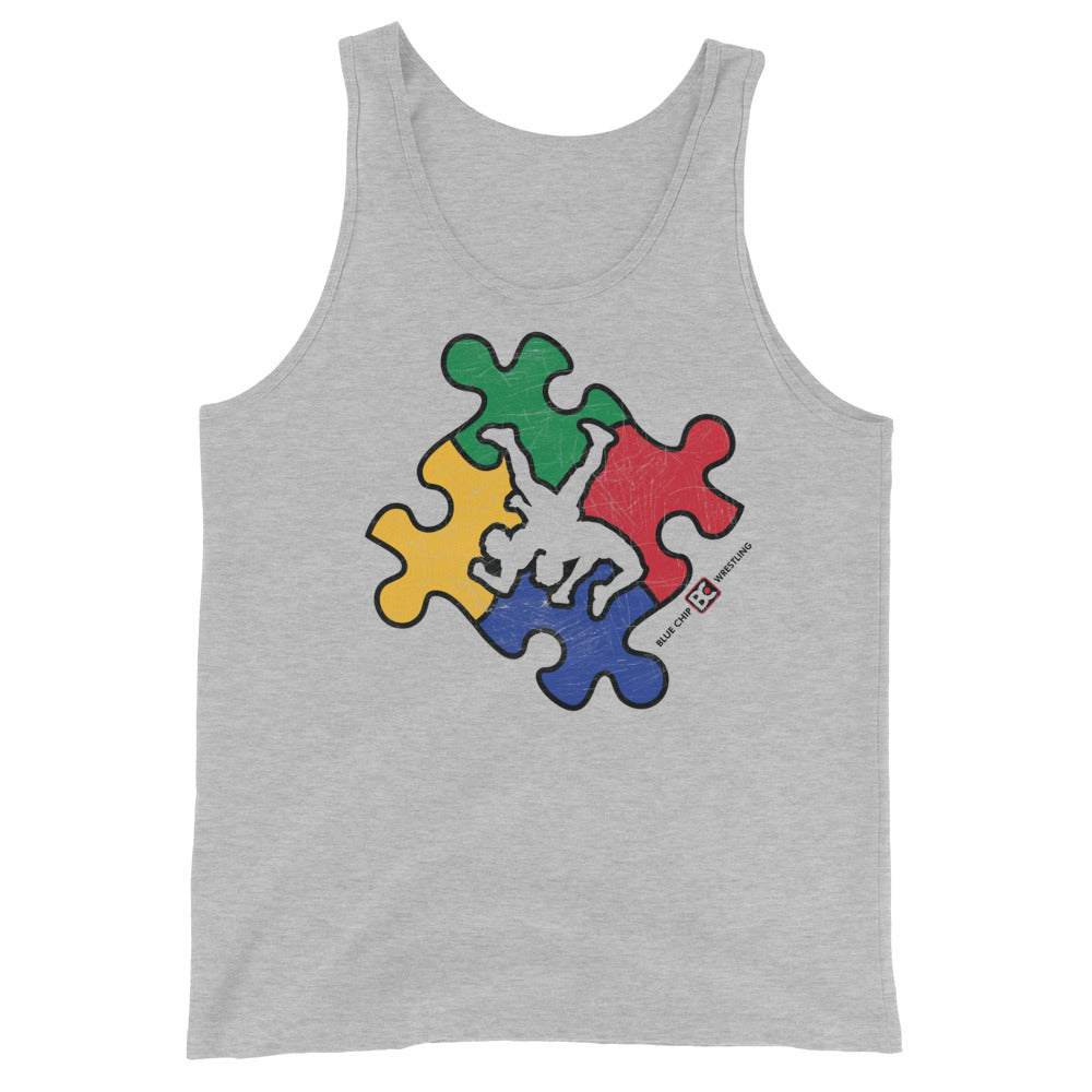 2022 Autism Puzzle Tank Top