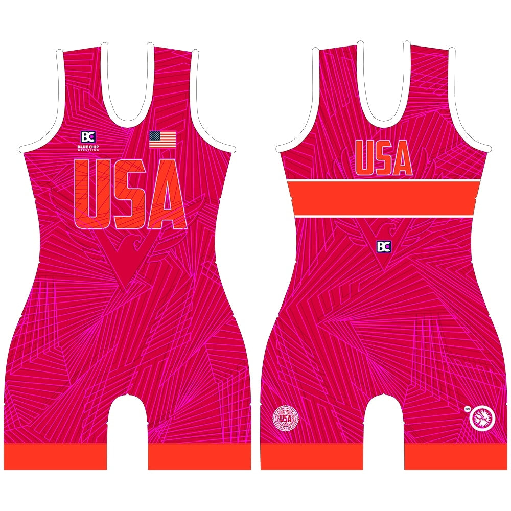 MIA 4.0 Red Women's Wrestling Singlet