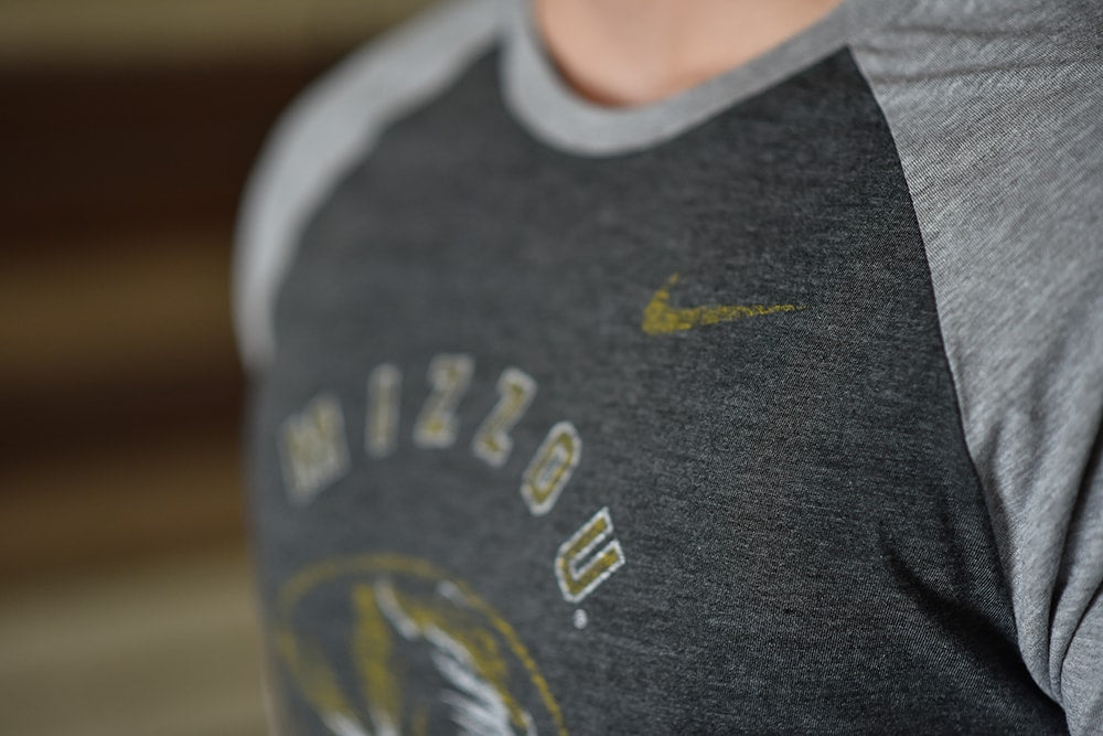 Missouri Tigers Wrestling Nike 3/4 Raglan T