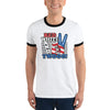 Red White and Twooo Customizable Ringer T-Shirt