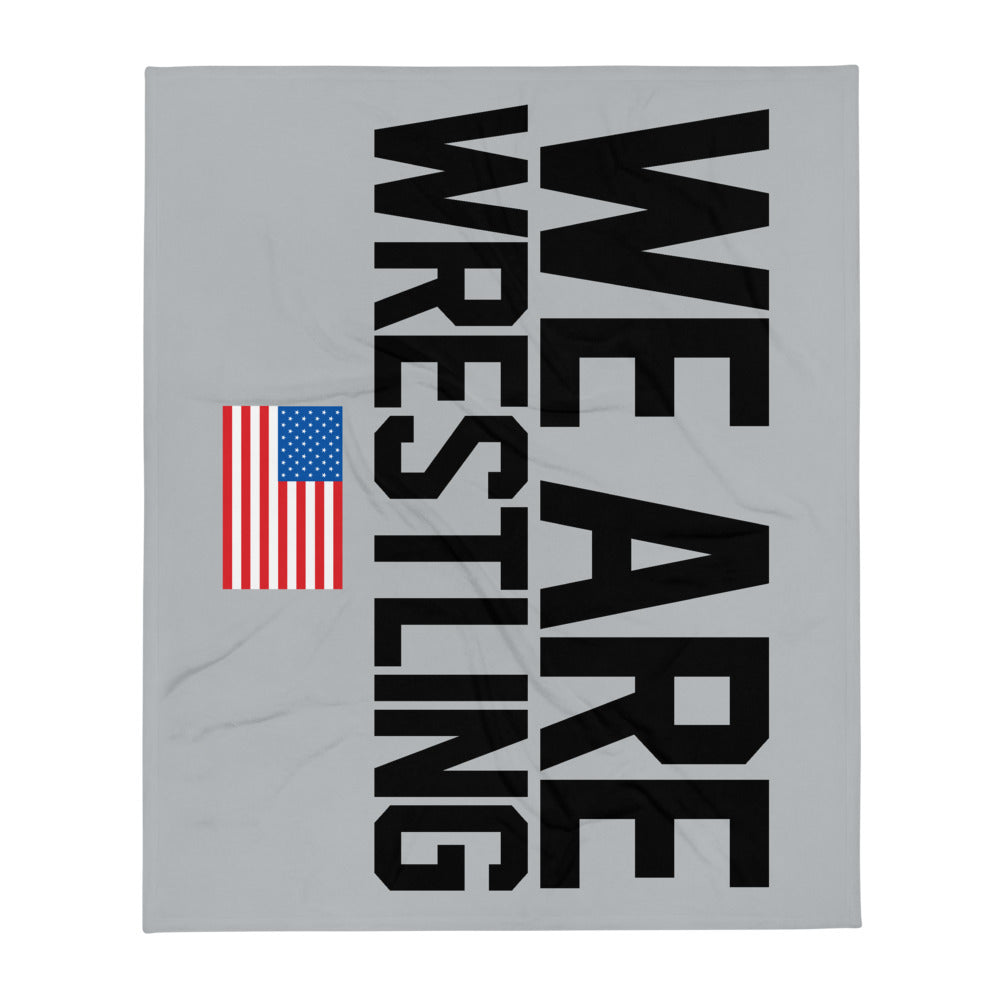 We Are Wrestling Throw Blanket