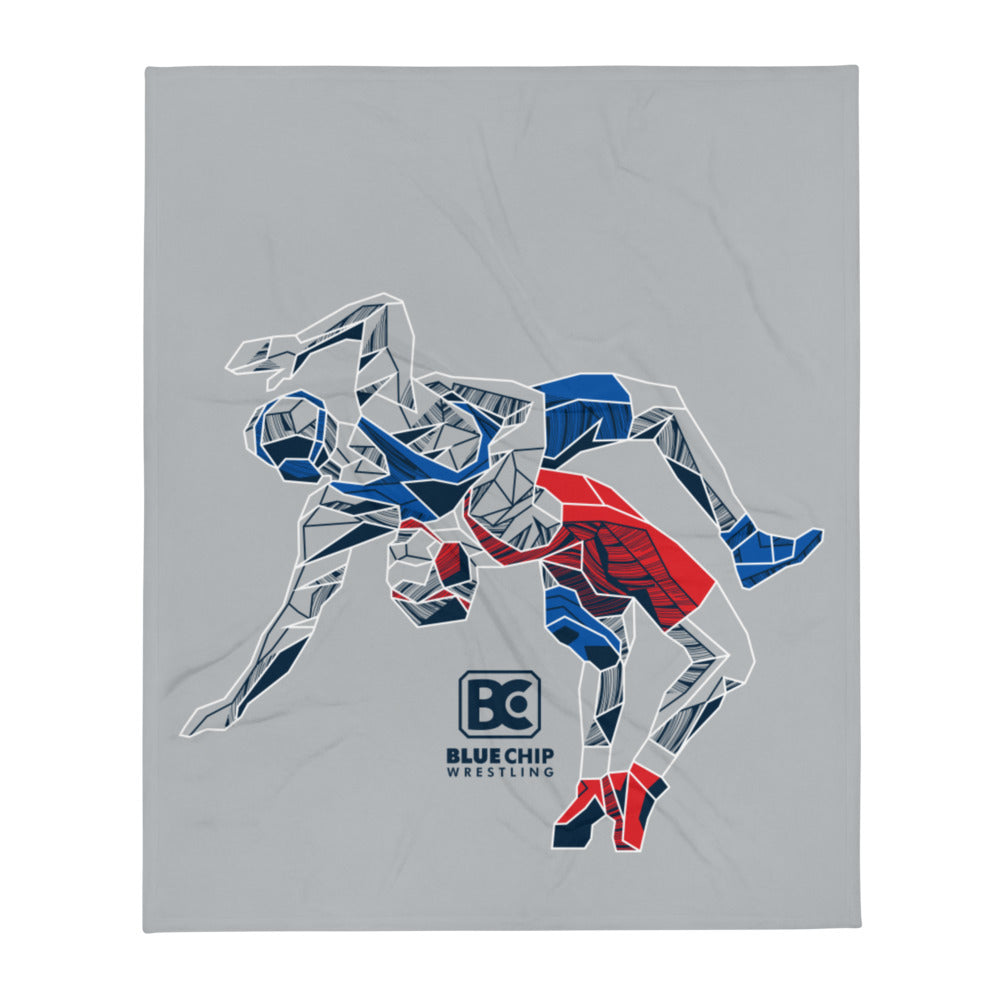 Blue Chip Wrestling Icon Throw Blanket