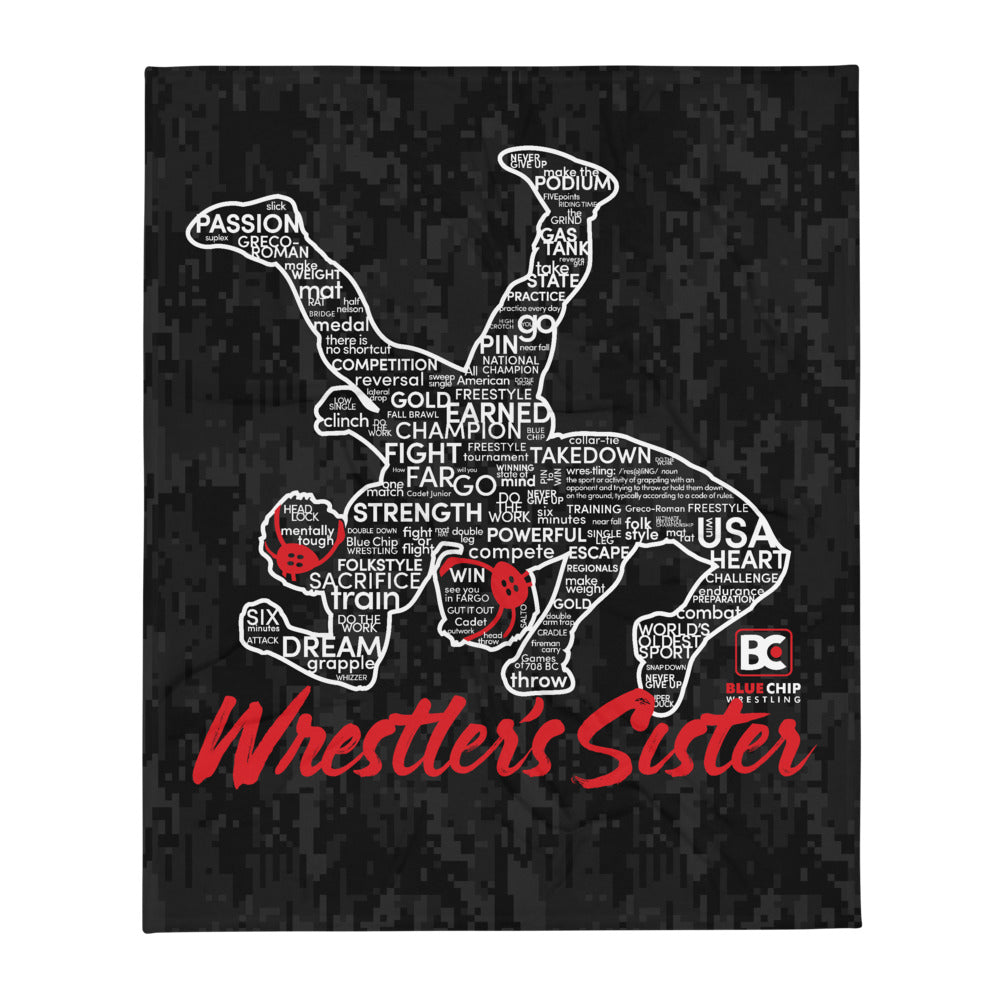 Wrestler's Sister Throw Blanket