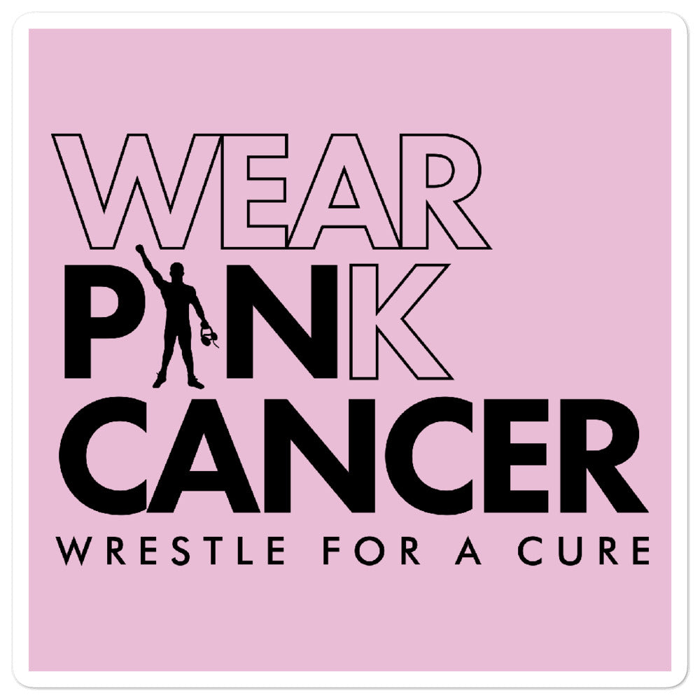 Wear Pink Pin Cancer 5.5" Sticker