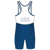 Nike USA Wrestling Blue Singlet