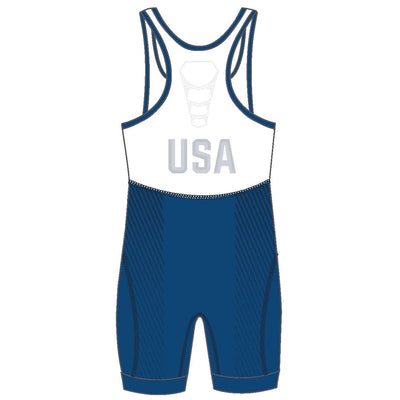 nike wrestling gear Nike USA Wrestling Blue Singlet