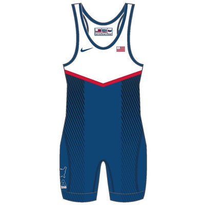 nike wrestling gear Nike USA Wrestling Blue Singlet