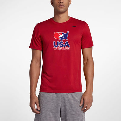 Nike USA Wrestling Legend Tee (Red)