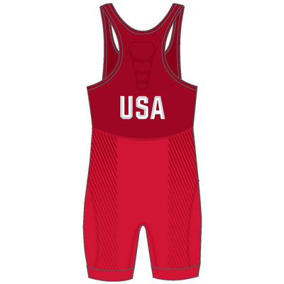 Nike USA Wrestling Red Singlet