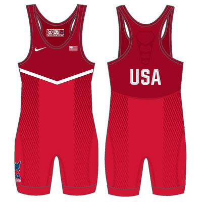 Nike USA Wrestling Red Singlet