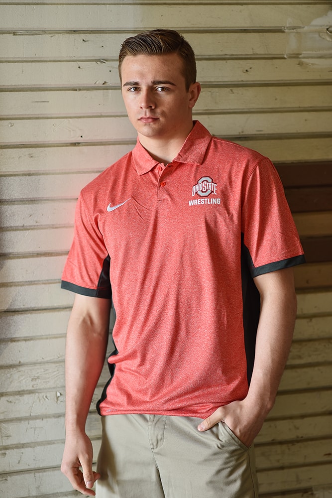 Ohio State Wrestling Nike Victory Polo