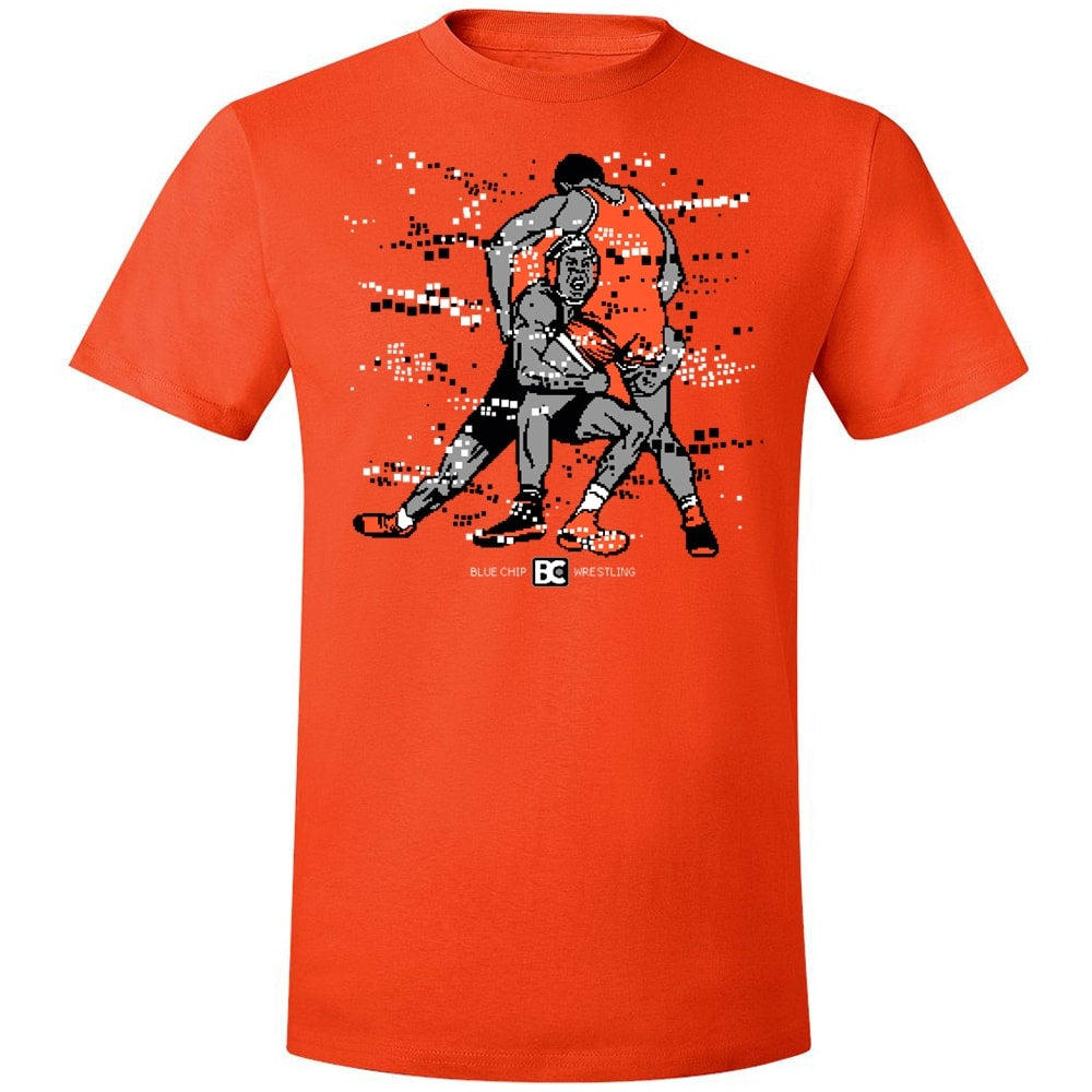 Orange Blue Chip Wrestling T-Shirt