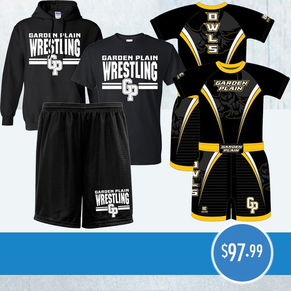 Custom 2-Piece Wrestling Uniform, T-Shirt, Short, Hoodie Combo