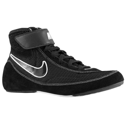 Nike Youth Speedsweep VII Wrestling Shoes (Black / Black / White)
