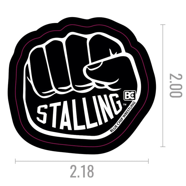 Stalling Fist Die Cut Sticker - Blue Chip Wrestling