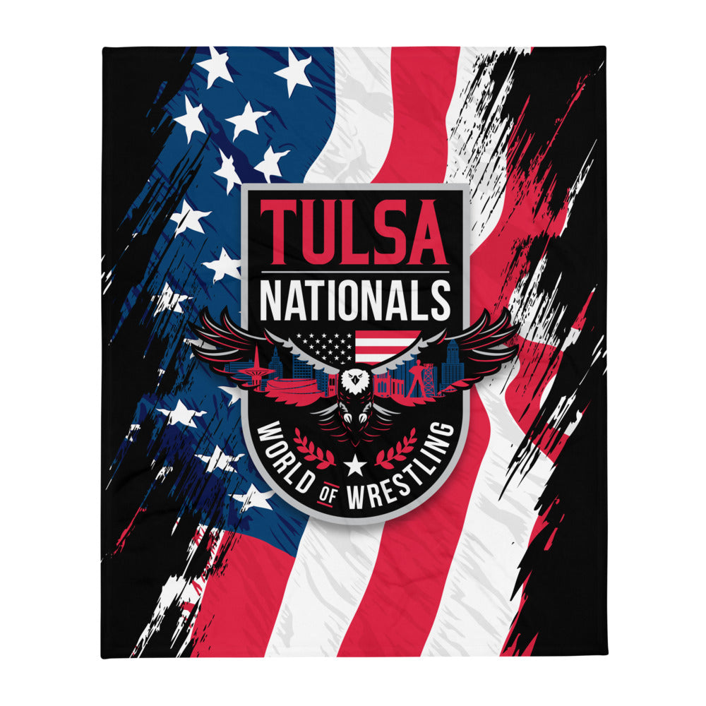 Tulsa Nationals Throw Blanket