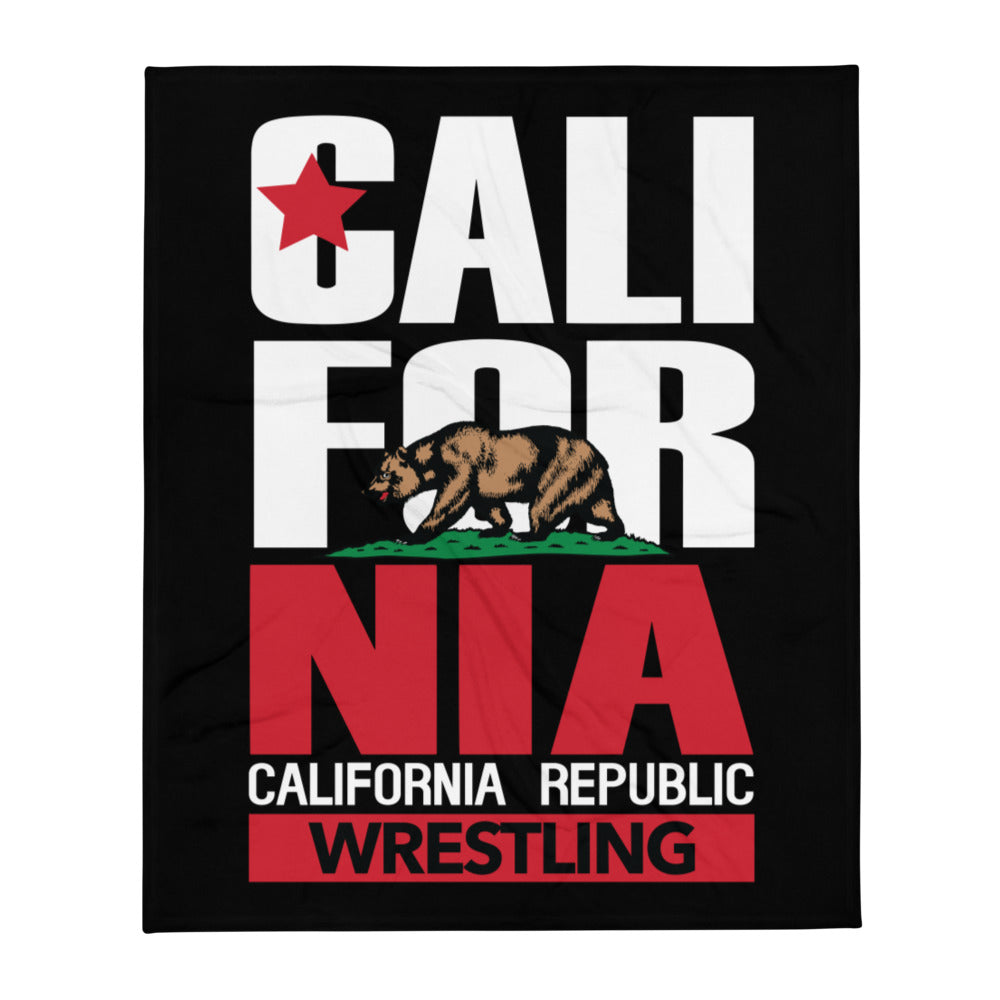 California Wrestling Throw Blanket