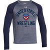 United States Wrestling UA Novelty Navy Long Sleeve Locker T