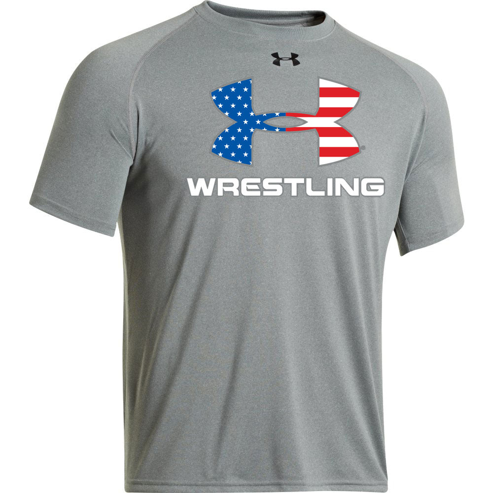 UA Wrestling Flag Locker T (True Grey Heather)