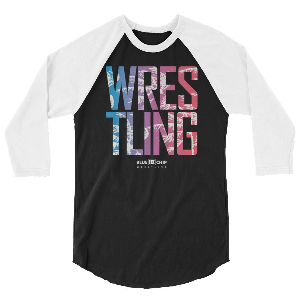 Wrestling Tropical Escape 3/4 Sleeve Raglan Shirt