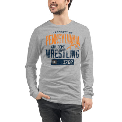 Property of Pennsylvania Wrestling Long Sleeve Shirt