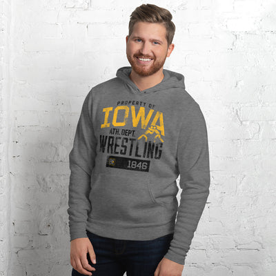 Property Of Iowa Wrestling Pullover Hoodie