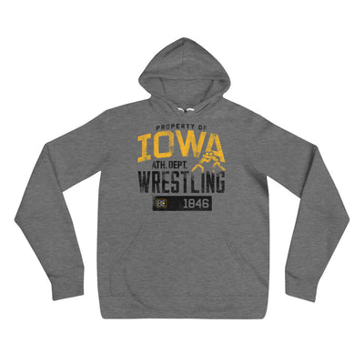 Property Of Iowa Wrestling Pullover Hoodie