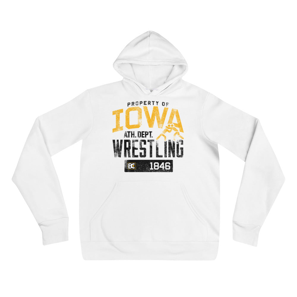 Property Of Iowa Wrestling Pullover Hoodie