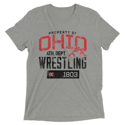 Property Of Ohio Triblend Wrestling T-Shirt