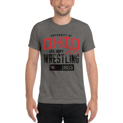 Property Of Ohio Triblend Wrestling T-Shirt