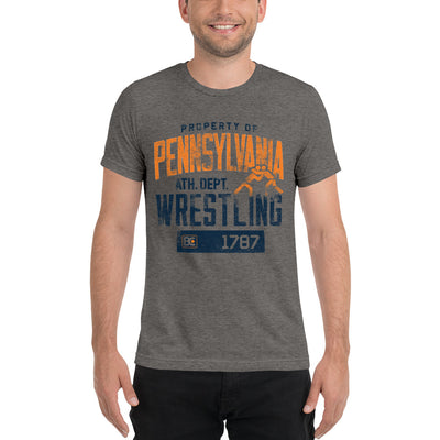 Property Of Pennsylvania Triblend Wrestling T-Shirt