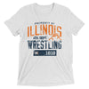 Property Of Illinois Triblend Wrestling T-Shirt