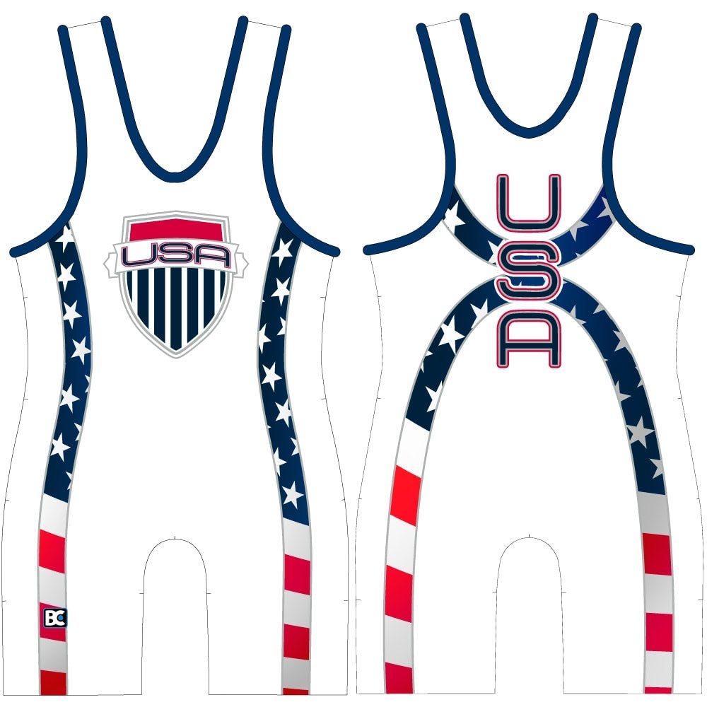 USA Courage Wrestling Singlet