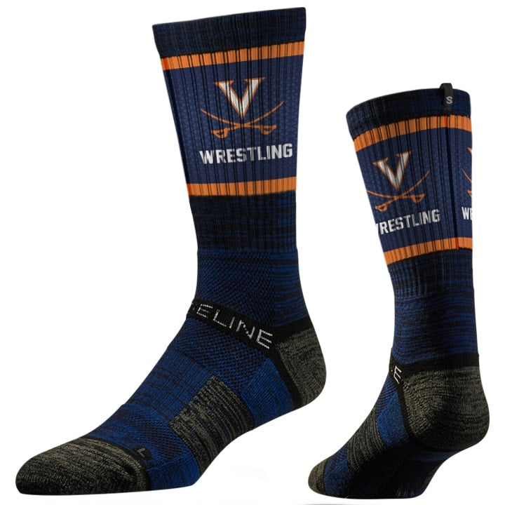 Virginia Cavaliers Wrestling Performance Socks