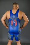 Blue Patriot Wrestling Singlet