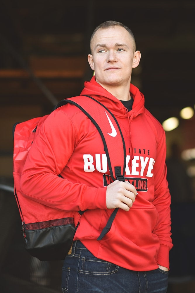 nike air max ohio state backpack Ohio State Buckeyes Wrestling Nike Brasilia Backpack