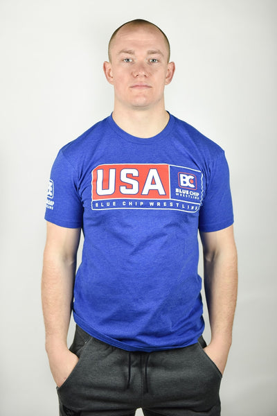 USA Blue Chip Wrestling T-Shirt