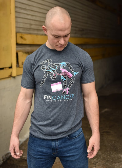 Pin Cancer I Wrestle For T-Shirt