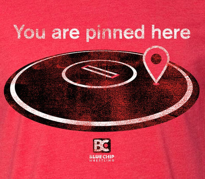 You Are Pinned Here Wrestling T-Shirt