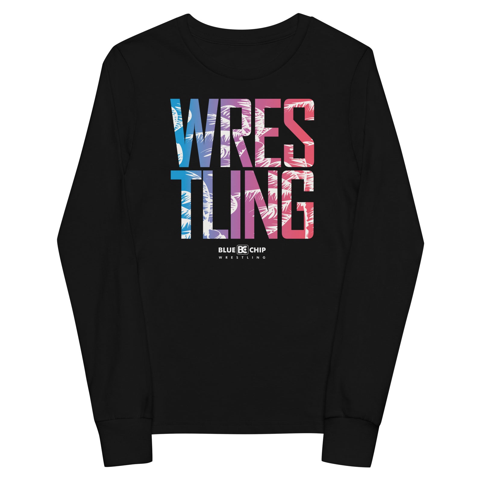 Wrestling Tropical Escape Youth Long Sleeved T-Shirt